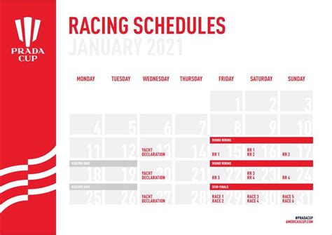 prada cup dates 2021|prada cup racing schedule.